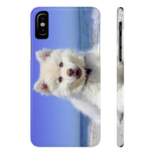 Slim Phone Case, Beach Puppy