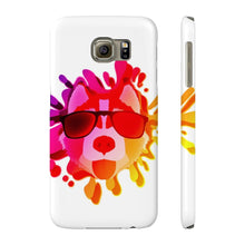 Slim Phone Case, Husky on Beach Phone Case
