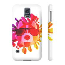 Slim Phone Case, Husky on Beach Phone Case