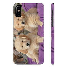 Slim Phone Cases, Golden Retriever Puppies Phone Case
