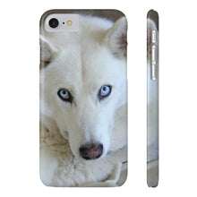 Slim Phone Case, White Siberian Husky Phone Case
