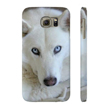 Slim Phone Case, White Siberian Husky Phone Case