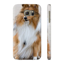 Slim Phone Cases, Sheltie Phone Case 01