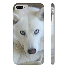 Slim Phone Case, White Siberian Husky Phone Case