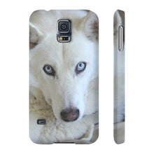Slim Phone Case, White Siberian Husky Phone Case