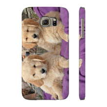 Slim Phone Cases, Golden Retriever Puppies Phone Case