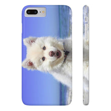 Slim Phone Case, Beach Puppy