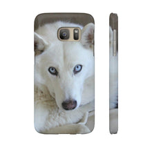 Slim Phone Case, White Siberian Husky Phone Case