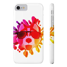 Slim Phone Case, Husky on Beach Phone Case