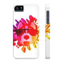 Slim Phone Case, Husky on Beach Phone Case